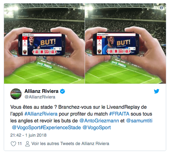 VOGO SPORT avec les Bleus à l'Allianz Riviera