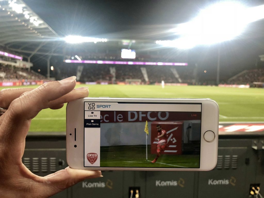 VOGO SPORT within the DFCO club's app. (Dijon)
