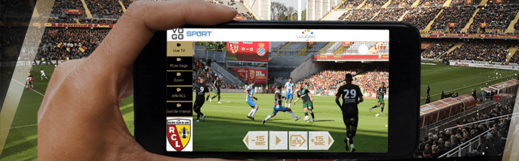 VOGOSPORT FAN to enrich spectator's experience in the Stade Bollaert Delelis stadium with RC Lens