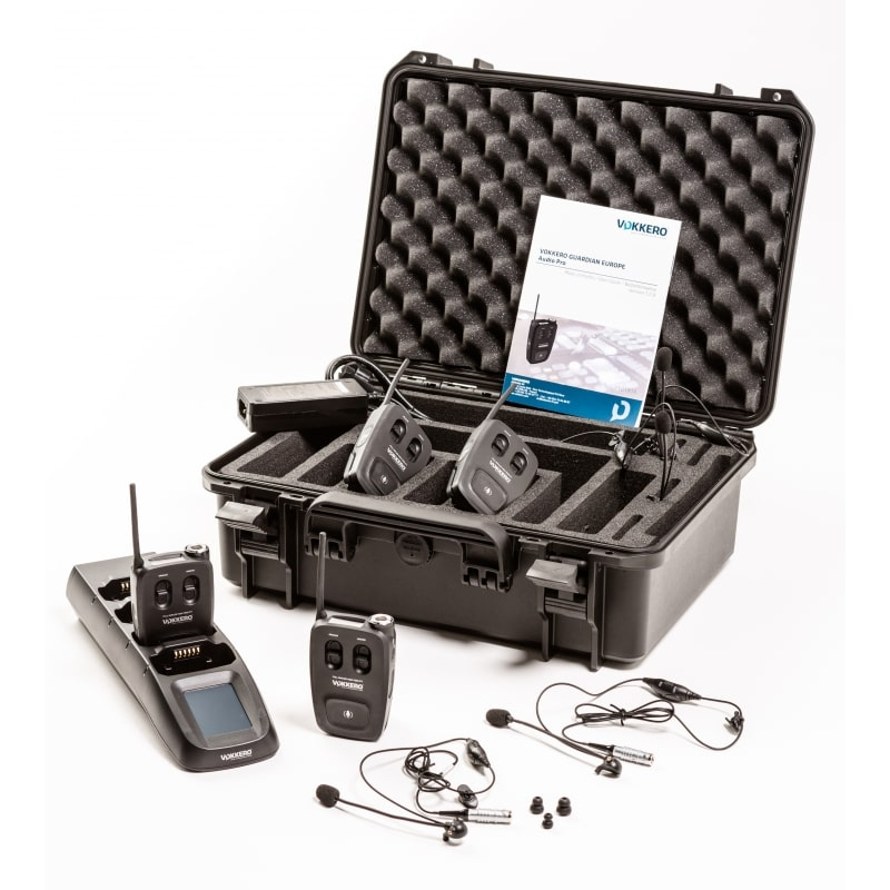 Full duplex intercom kit – Wireless radio – 2 to 4 users