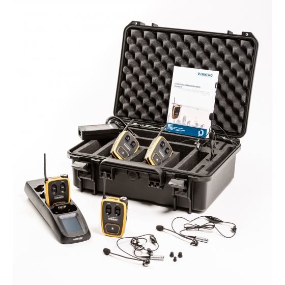 Hands-free radio communication kit – 2 to 4 users