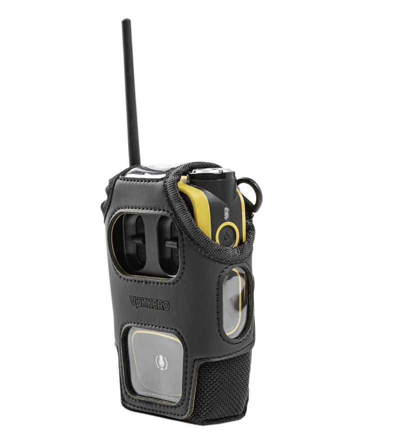 Full duplex walkie-talkie belt holster