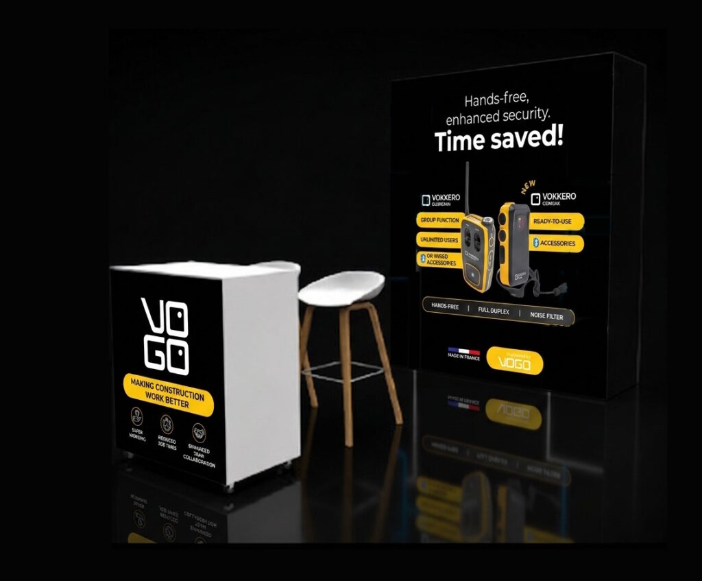stand mock up vogo construction week